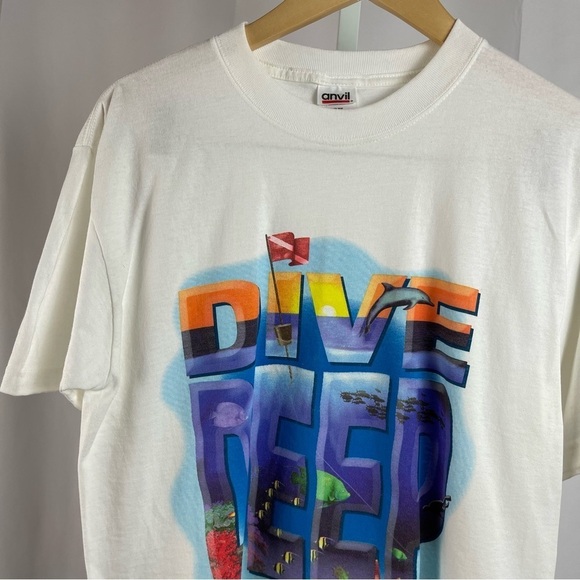 Anvil Medium Dive Deep Ocean Diving Nature Graphic Tee Shirt Fish Dolphin - Picture 6 of 6